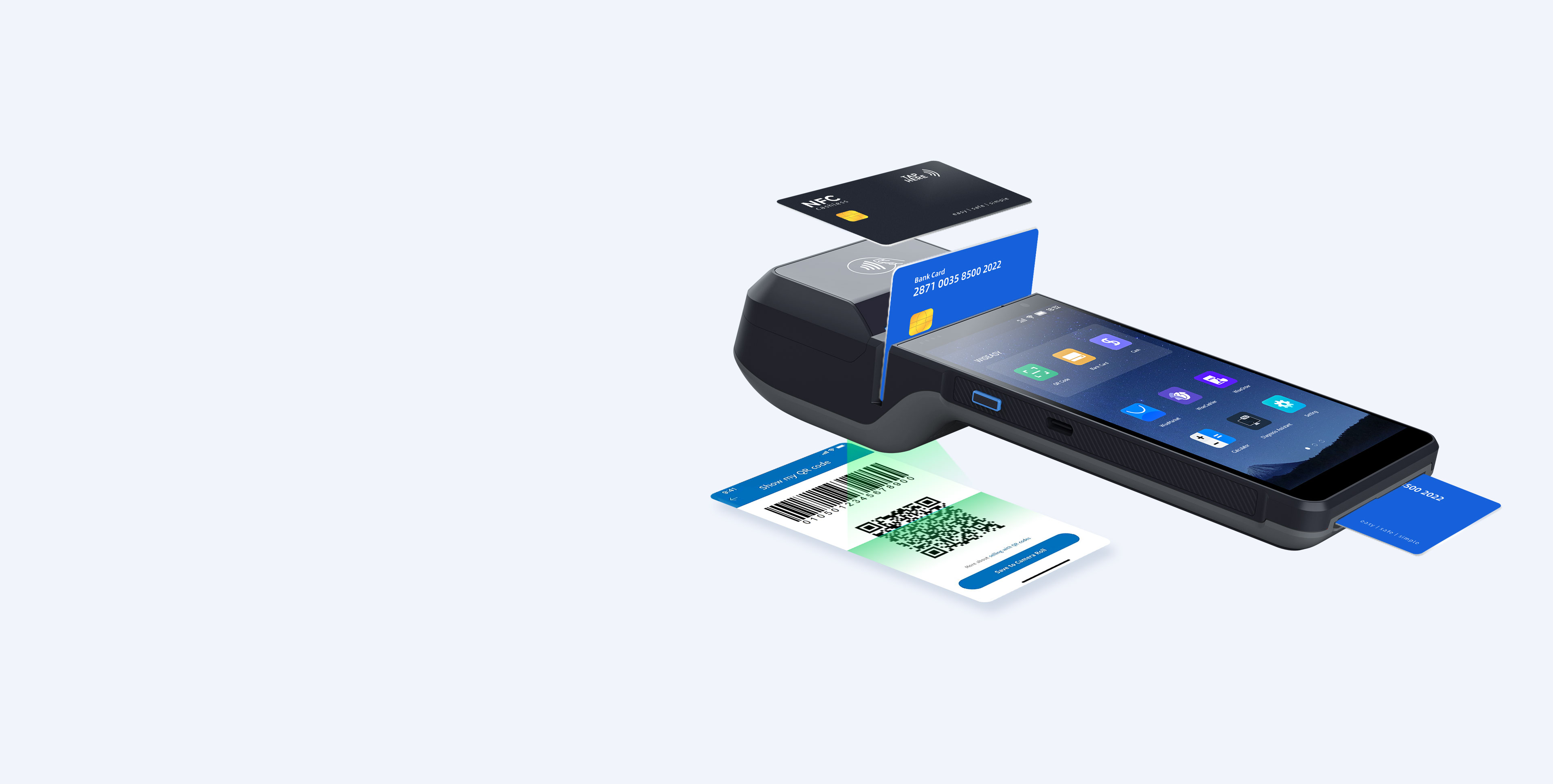 All-in-one smart POS for major payment methods
