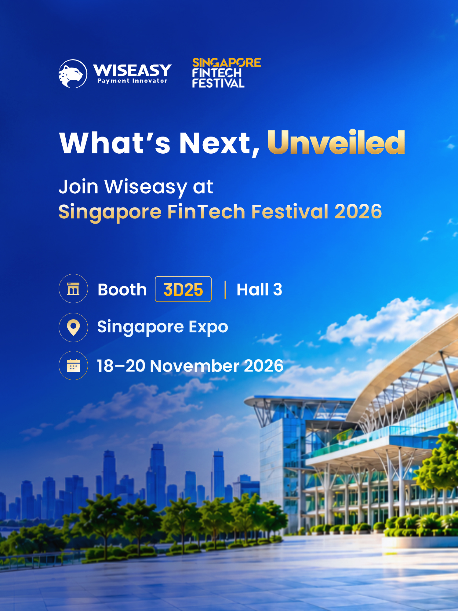 Join Wiseasy at  Singapore FinTech Festival 2026