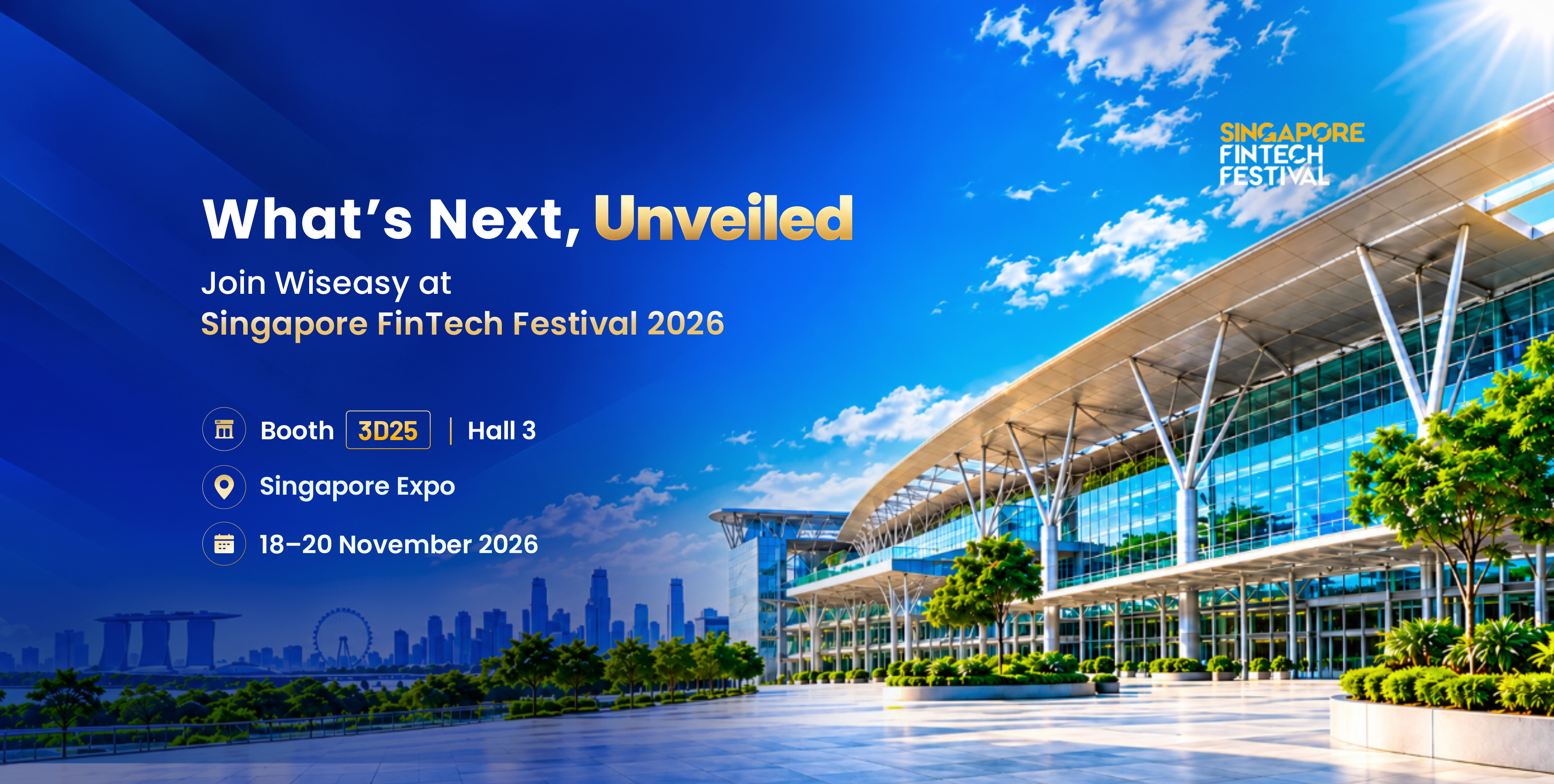 Join Wiseasy at  Singapore FinTech Festival 2026